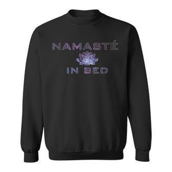 Namaste In Bed Yoga Lotus T | Yoga Deep Space Sweatshirt - Thegiftio UK