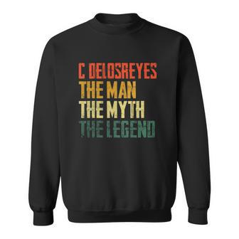 Name The Man The Myth The Legend Custom Name Sweatshirt - Thegiftio UK