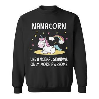 Nana Grandma Gift Nana Unicorn Sweatshirt - Seseable