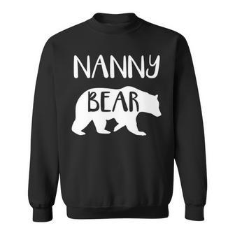 Nanny Grandma Gift Nanny Bear Sweatshirt - Seseable
