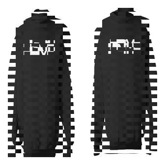 Nebraska Home Love Us State Outline Silhouette Sweatshirt - Thegiftio