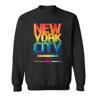 New York City Illustration Graphic Style Cool New York City Sweatshirt - Thegiftio UK