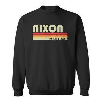 Nixon Gift Name Personalized Funny Retro Vintage Birthday Sweatshirt | Mazezy