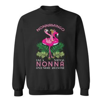 Nonnamingo Grandmother Flamingo Lover Gramma Grandma Granny Sweatshirt - Thegiftio UK