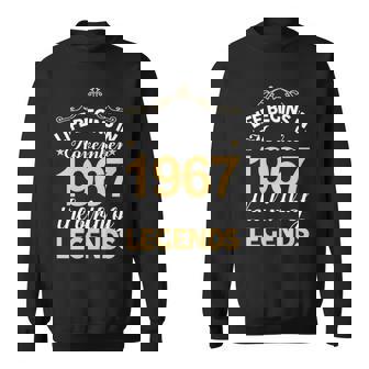 November 1967 Birthday Life Begins In November 1967 V2 Sweatshirt | Seseable UK