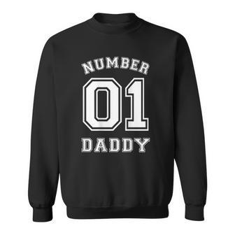 Number 1 Dad Jersey Style For Fathers Day Sweatshirt | Mazezy