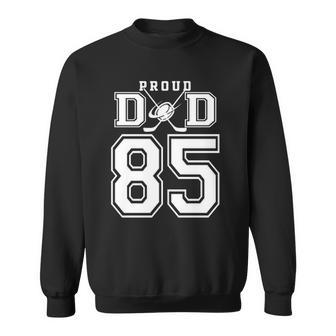 Number 85 Custom Proud Hockey Dad Personalized For Men Sweatshirt | Mazezy