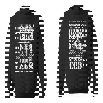 October 1944 Birthday Life Begins In October 1944 Sweatshirt | Seseable CA