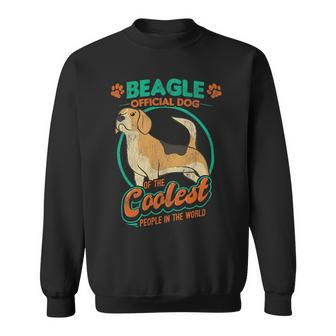 Official Dog Of The Coolest People In The World Funny 58 Beagle Dog Sweatshirt - Seseable