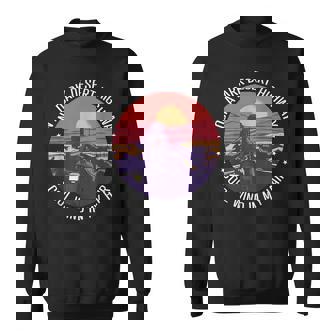 On A Dark Desert Highway Cool Wind In My Hair - Biker Sweatshirt - Thegiftio