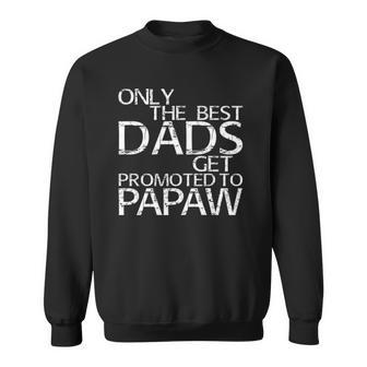 Only The Best Dads Get Promoted To Papaw Gift Sweatshirt | Mazezy