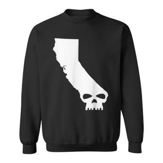 Original California Cali Skull Biker Life Surf Skate Sweatshirt - Thegiftio UK