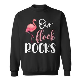 Our Flock Rocks Flamingo Mothers Day Matching Family Sweatshirt - Thegiftio UK