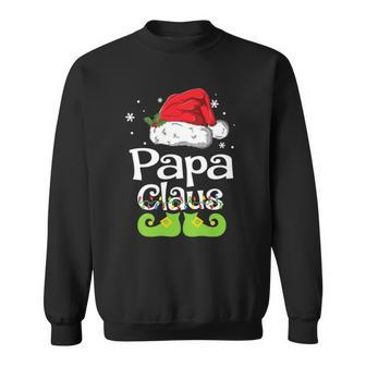 Papa Claus Family Matching Papa Claus Pajama Sweatshirt | Mazezy
