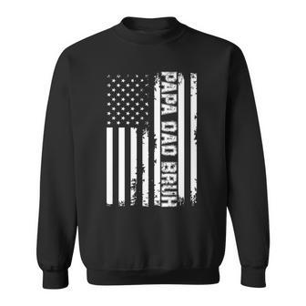 Papa Dad Bruh Fathers Day 4Th Of July Us Vintage Gift 2022 Sweatshirt - Seseable