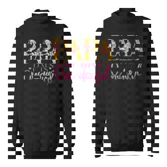 Papa Of Miss One Derful 1St Birthday Party First One-Derful Sweatshirt - Seseable