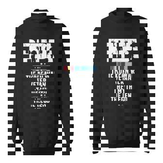 Papa The Korean War Veteran The Myth The Legend Grandpa Gift Sweatshirt - Thegiftio UK