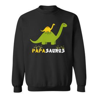 Papasaurus Funny Fathers Day 2022 Gift Idea Sweatshirt - Monsterry CA