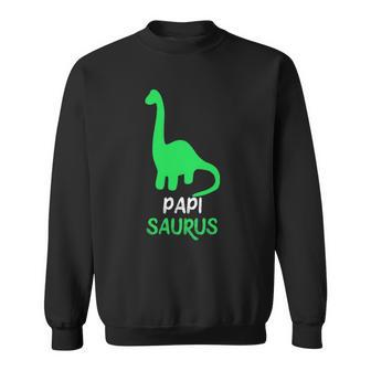 Papisaurus Funny Dinosaur Gift Papisaurus Christmas Sweatshirt | Mazezy