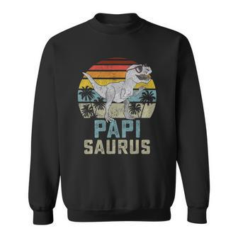 Papisaurusrex Dinosaur Papi Saurus Family Matching Sweatshirt | Mazezy