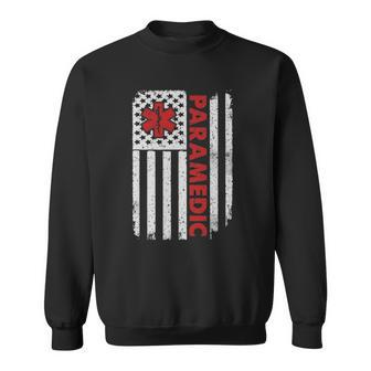 Paramedic Usa America Flag Star Of Life Sweatshirt | Mazezy CA