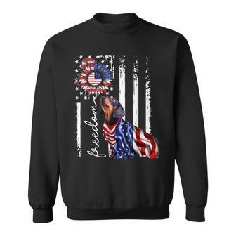 Patriotic 4Th Of July Weiner Dachshund Dog Freedom Sweatshirt - Seseable