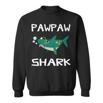 Pawpaw Grandpa Gift Pawpaw Shark Sweatshirt - Seseable