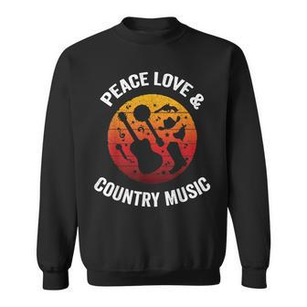Peace Love & Country Music | Vintage Western Sweatshirt - Thegiftio UK