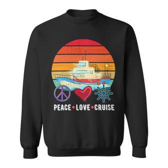 Peace Love Cruising Family Cruise Vacation Matching Gift V2 Sweatshirt | Favorety CA