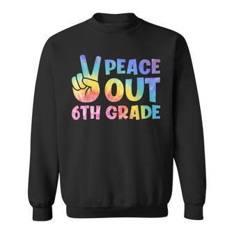 Peace Out 6Th Grade 2022 Graduate Happy Last Day Of School Sweatshirt | Mazezy CA