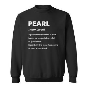 Pearl Name Vintage Pearl Definition Sweatshirt - Thegiftio UK