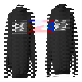 Philippines And Puerto Rican Flag Sweatshirt | Mazezy