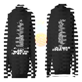 Pineapple Goes On Pizza Funny Sweatshirt - Thegiftio