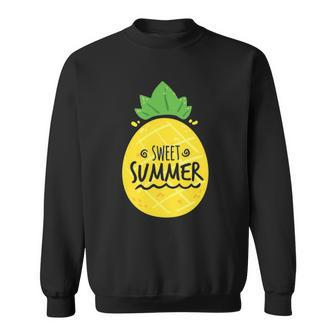 Pineapple Summer Funny Sweet Summer Hello Break Vacation Sweatshirt | Mazezy AU