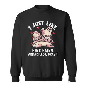 Pink Fairy Armadillo Pichiciego Funny Armadillo Sweatshirt | Mazezy CA
