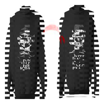 Pirate Poppa Skull And Crossbones Flag Sweatshirt - Thegiftio