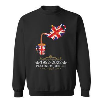 Platinum Jubilee 2022 Union Jack For Kids & Jubilee Teapot Sweatshirt | Mazezy
