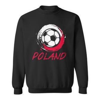 Poland Polish Soccer Jersey I Flag Football Sweatshirt | Mazezy