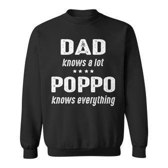 Pop Pop Grandpa Gift Pop Pop Knows Everything V2 Sweatshirt - Seseable