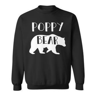 Poppy Grandpa Gift Poppy Bear Sweatshirt - Seseable