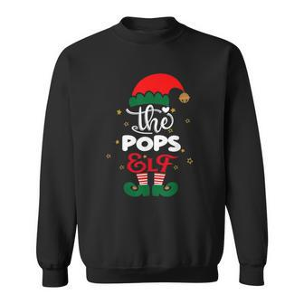 Pops Elf Matching Family Group Christmas Party Pajama Sweatshirt - Thegiftio UK