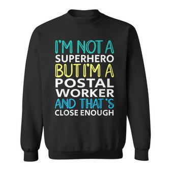 Postal Worker Superhero Mail Carrier Post Office Sweatshirt - Thegiftio UK