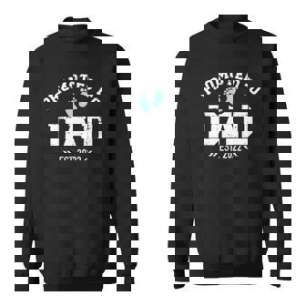 Promoted To Dad 2022 Baby Feets Sweatshirt | Mazezy