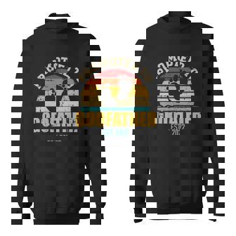 Promoted To Godfather 2022 Vintage Retro Sweatshirt | Mazezy