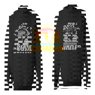 Promoted To Godfather Vintage Gift Sweatshirt | Mazezy
