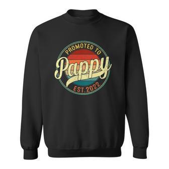 Promoted To Pappy Est 2022 Soon To Be Pregnancy Announce Sweatshirt - Thegiftio UK