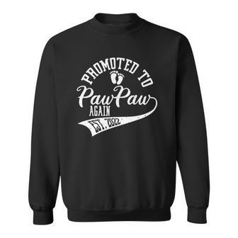 Promoted To Pawpaw Again 2022 Cute New Daddy For Men Sweatshirt | Mazezy DE