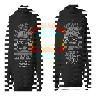 Promoted To Uncle Est 2022 2021 Leveled Up To Daddy & Dad Sweatshirt - Thegiftio UK