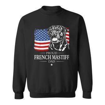 Proud French Mastiff American Flag Patriotic Dog Gift Sweatshirt - Thegiftio UK