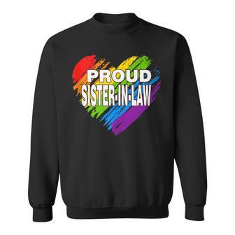 Proud Sister-In-Law Lgbt Rainbow Gay Pride Womens Sweatshirt - Thegiftio UK